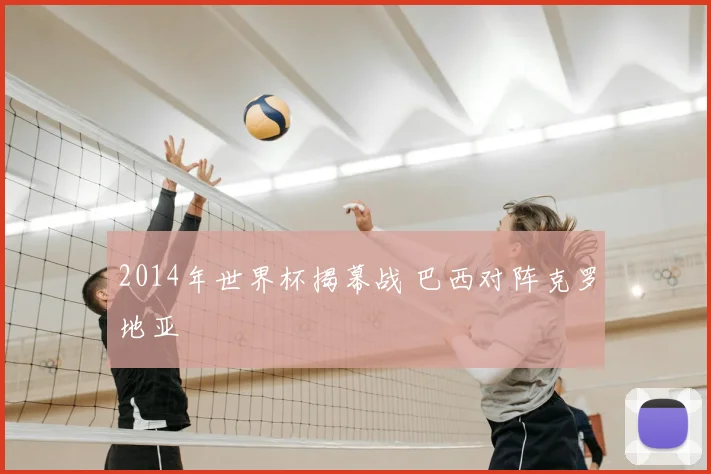 2014年世界杯揭幕战 巴西对阵克罗地亚